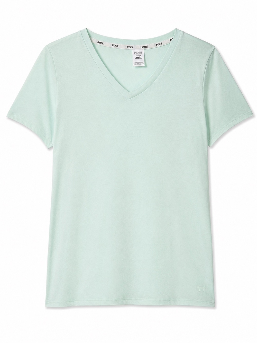 PINK Victoria's Secret Light Mint V‑Neck Tee